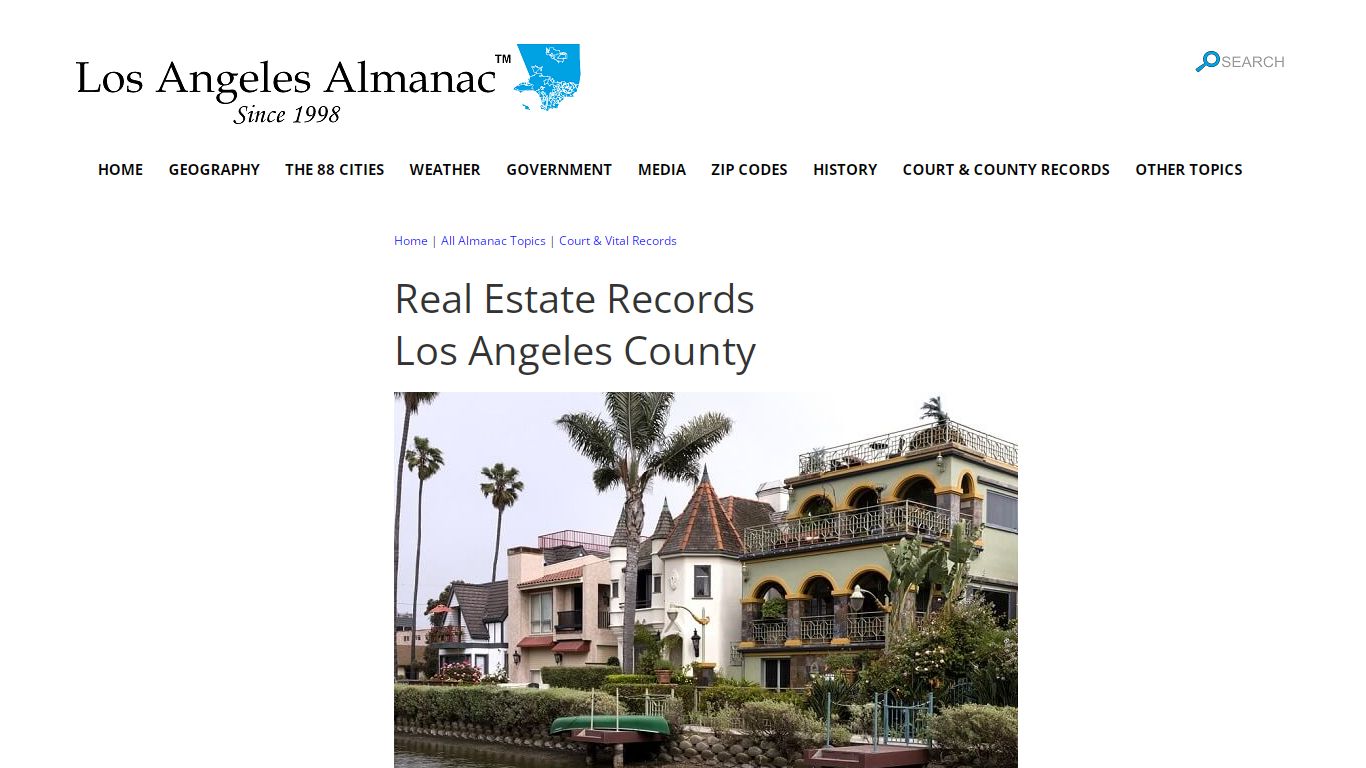 Obtain Real Estate Records in Los Angeles County, California